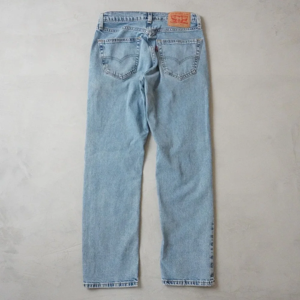 Vintage Levis 559 Relaxed Straight Jeans Light Wash Denim W29 L30 Mens Blue 00's